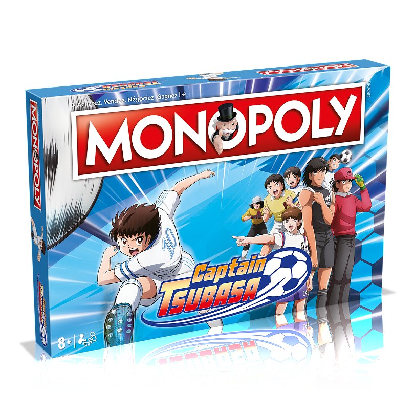 visuel du jeu de société monopoly à l'effigie du manga captain Tsubasa